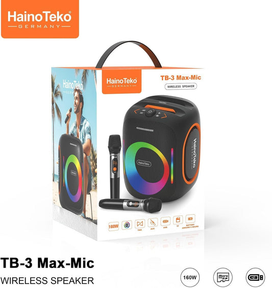 سماعة هينوتيكو اللاسلكية المحمولة - تي بي 3 ماكس مايك