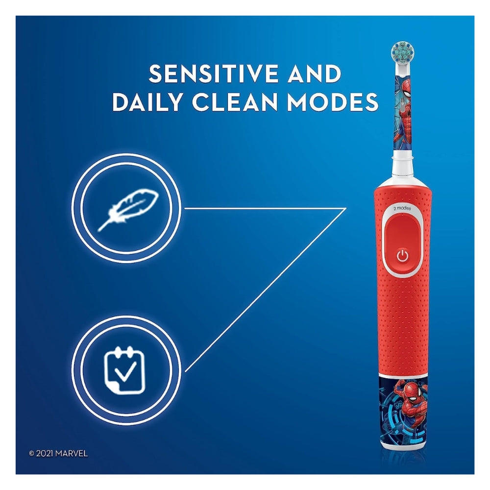 Oral-B Kids Electric Toothbrush Spider-Man Design(Ages 3+)