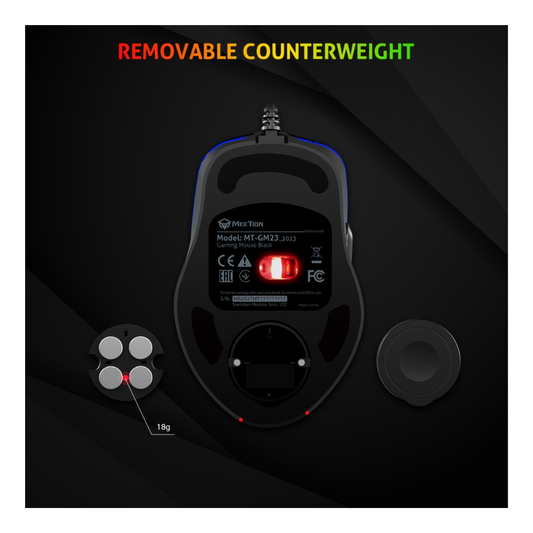 Meetion GM230 RGB Gaming Mouse 12800 DPI