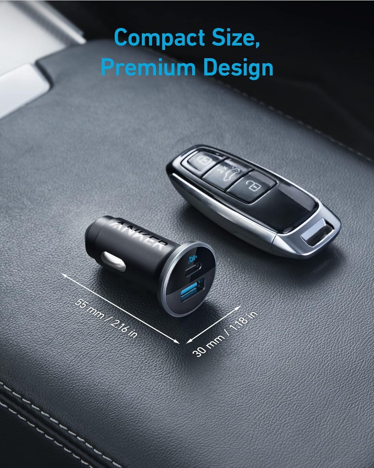 52W Dual-Port Fast Car Charger-Anker