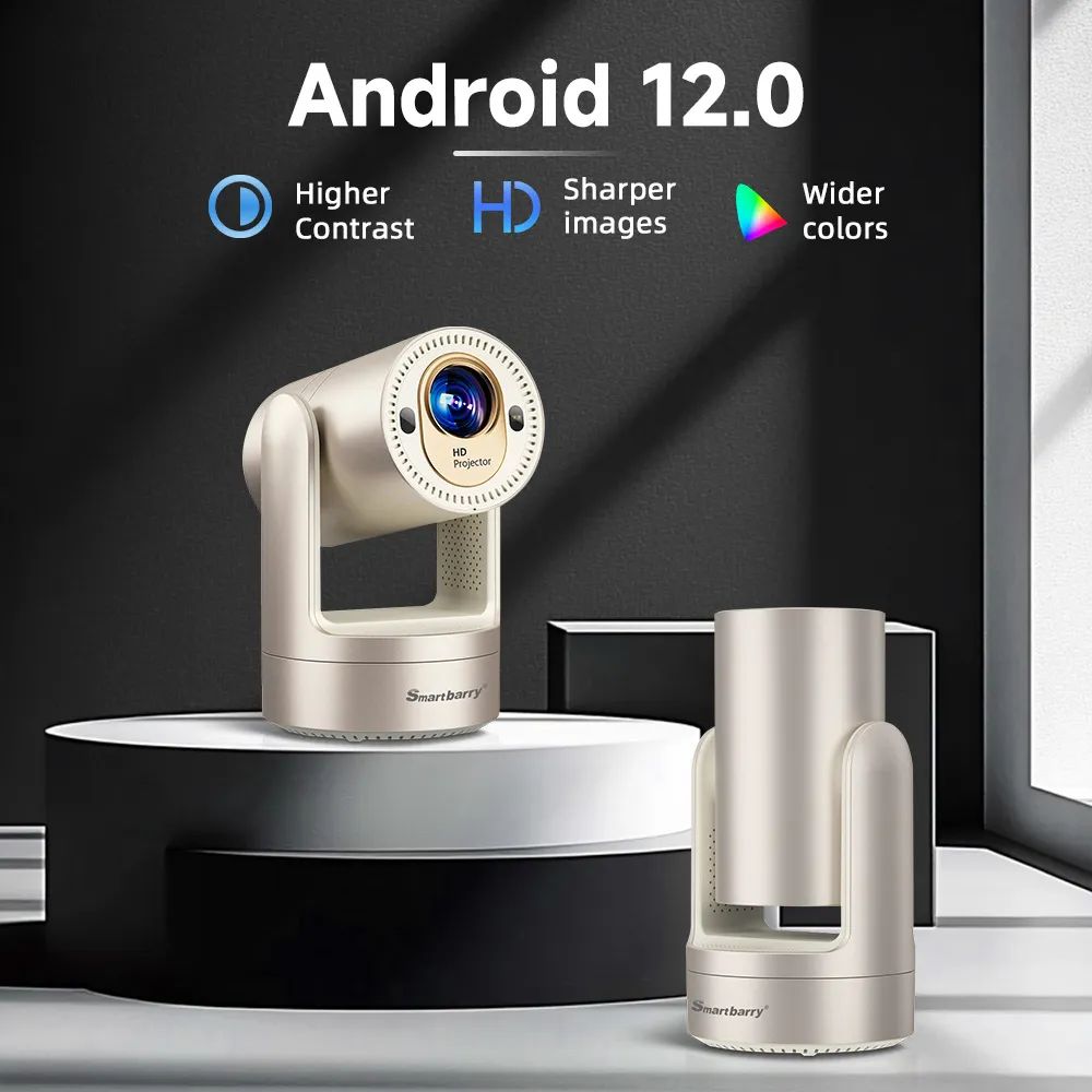 Smartbarry Rechargeable 4K Hdr Smart Projector Ht25