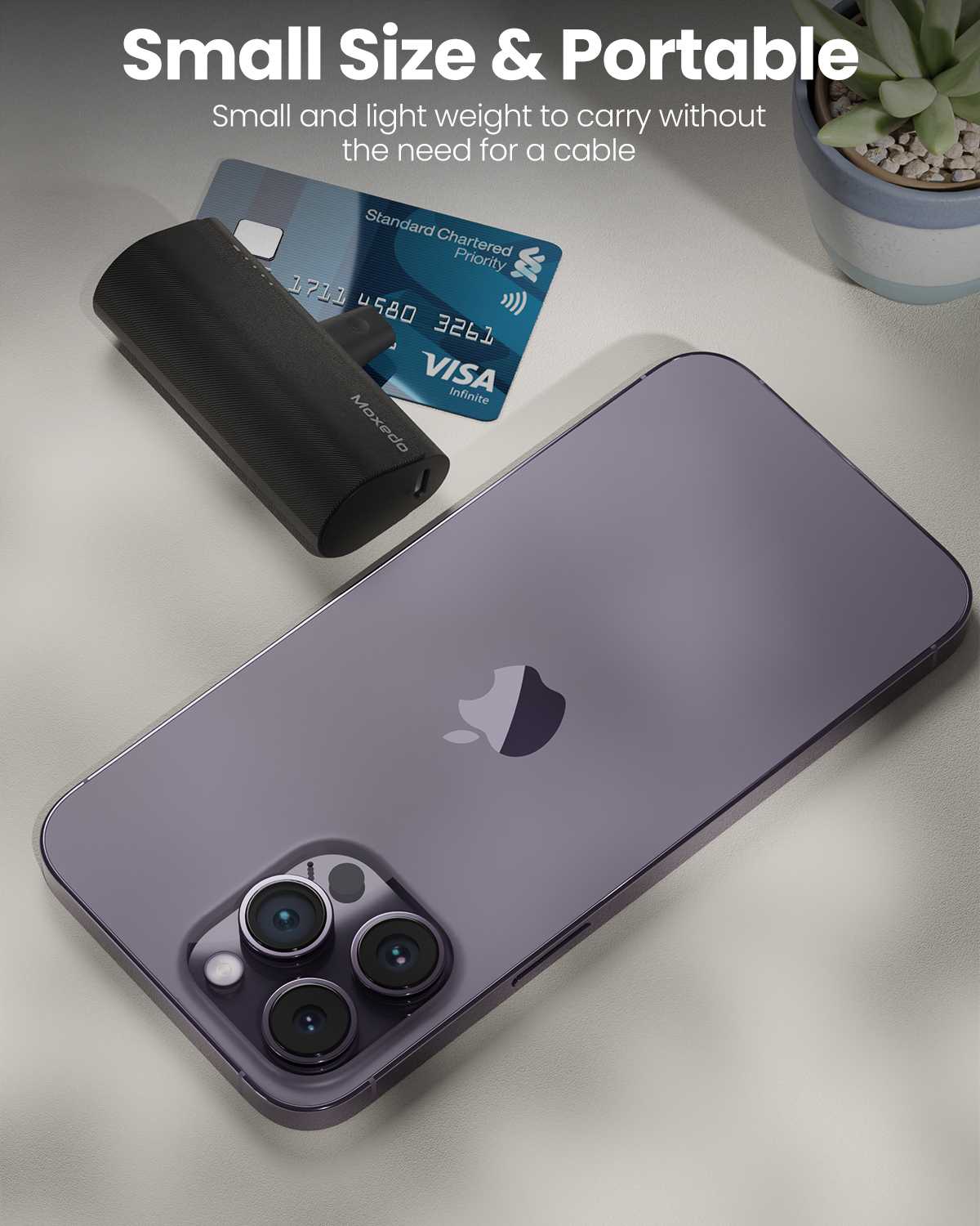 3 in 1 Lightning Connector 5000 mAh Power Bank