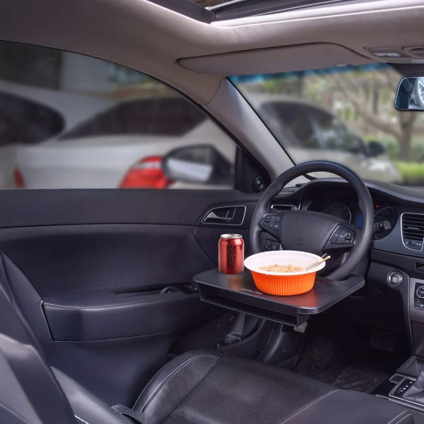 Multi-Functional Steering Wheel Tray