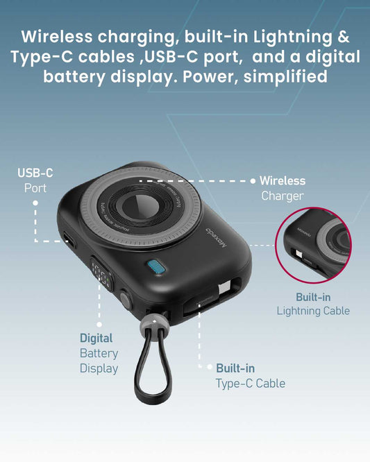 Moxedo 5 in 1 Power Bank Station -10000 mAh Each