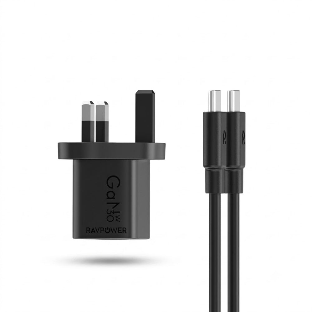 RAVPOWER 4-in-1 Power Bank Dock Station 20W PD (4×5000mAh) – Black