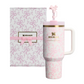 Stanley Holiday Quencher H20 FlowState Tumbler 40oz- Coquette Bow Chantilly