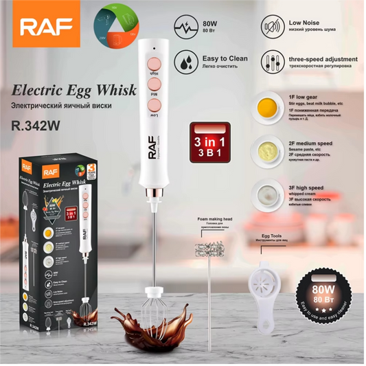 Raf Cordless Usb Egg Whisk & Hand Blender