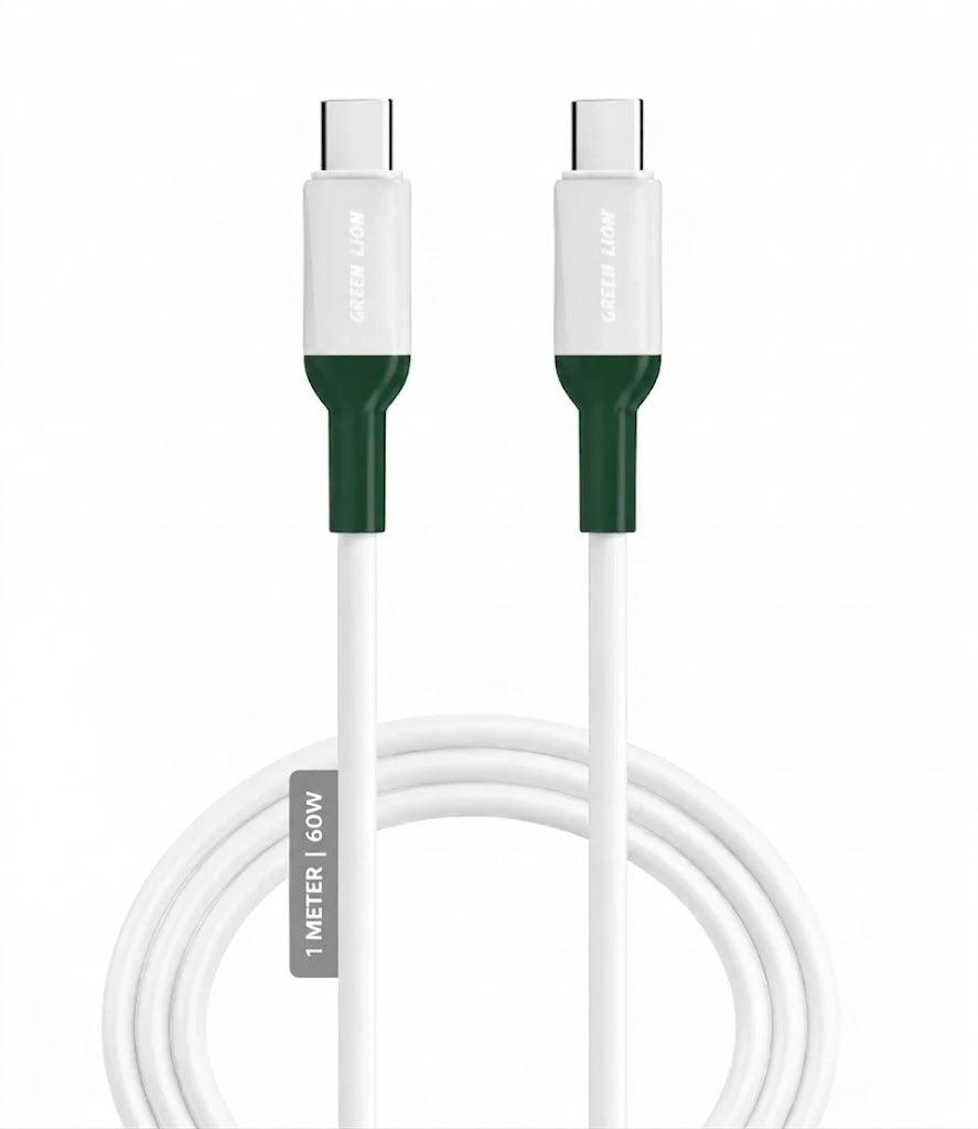 Cable Tybe-C to Tybe-C 1m (White) - Green Lion