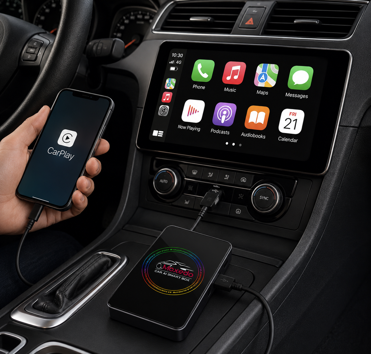 Moxedo Android CarPlay Device 4K Type-C & USB