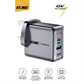 45W Gan 3 Ports Fast Charger-Otomat