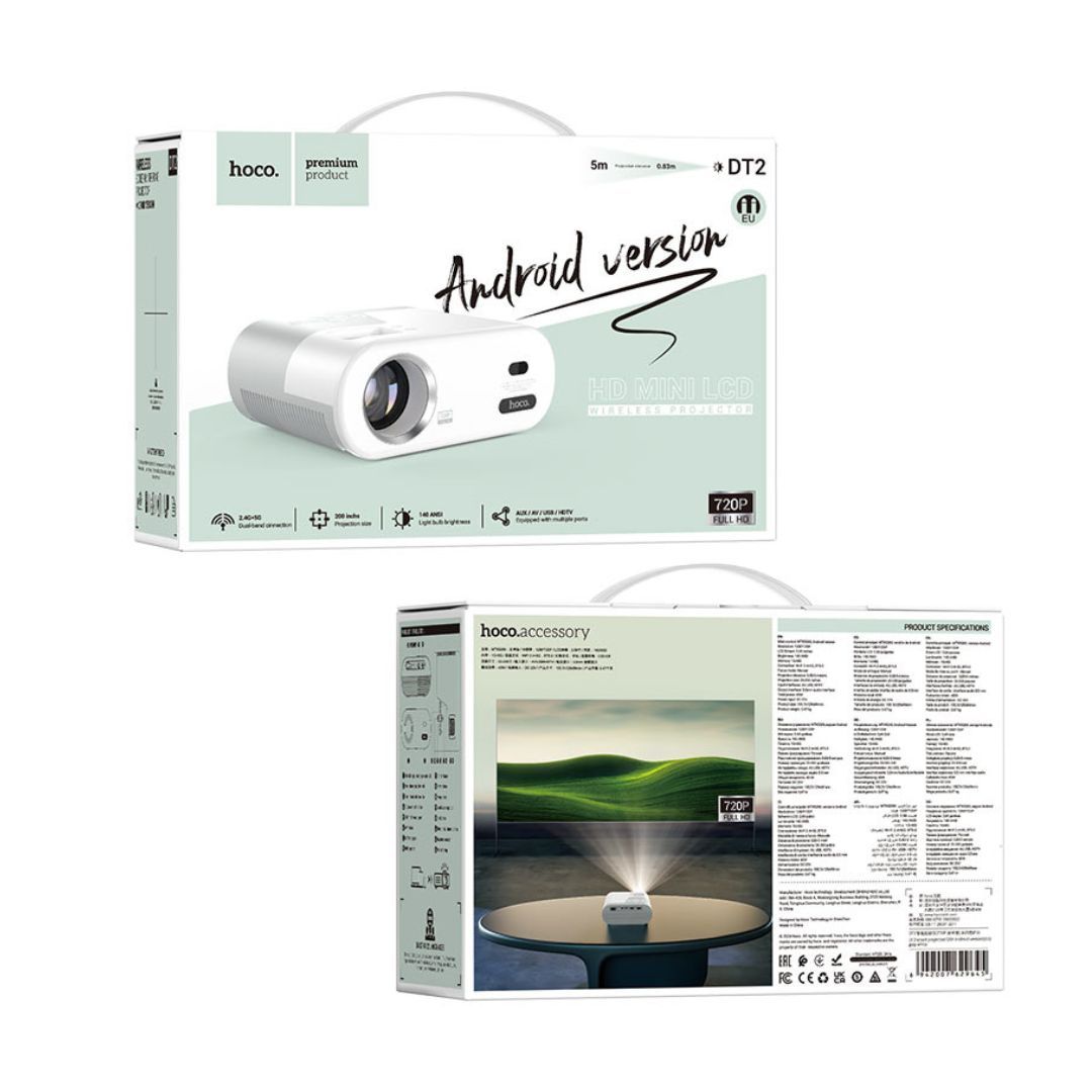 Hoco 720P Wireless Projector-Dt2