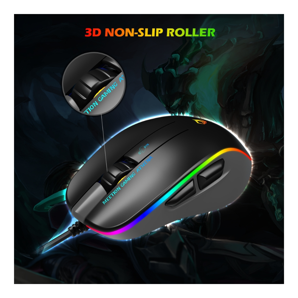 Meetion GM230 RGB Gaming Mouse 12800 DPI