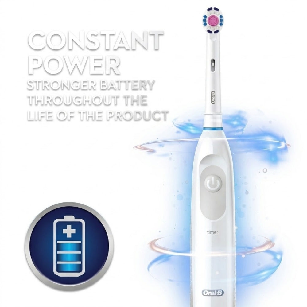 Oral-B PRO Battery Powered Precision Clean Toothbrush – White