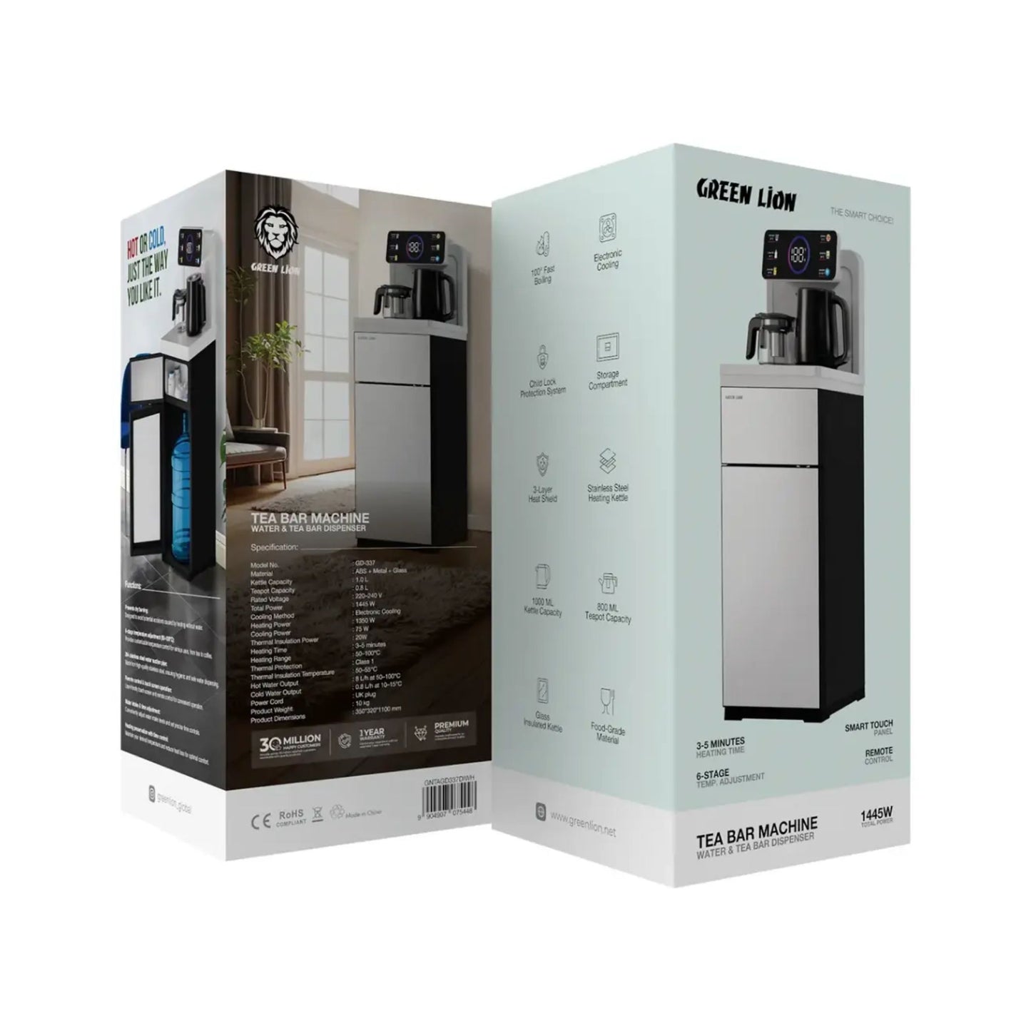 Green Lion Tea Bar Machine–Water & Tea Dispenser