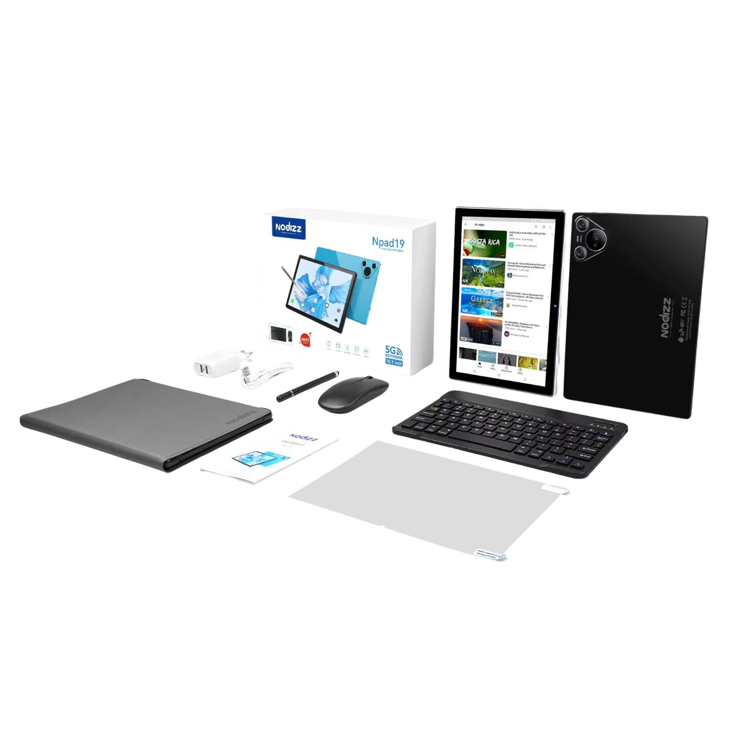 Nodizz Npad 19 Smart Tablet 10.1Inch 12/512GB-Purple