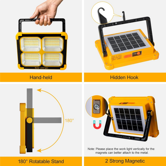 Solar Rechargeable LED Work Light