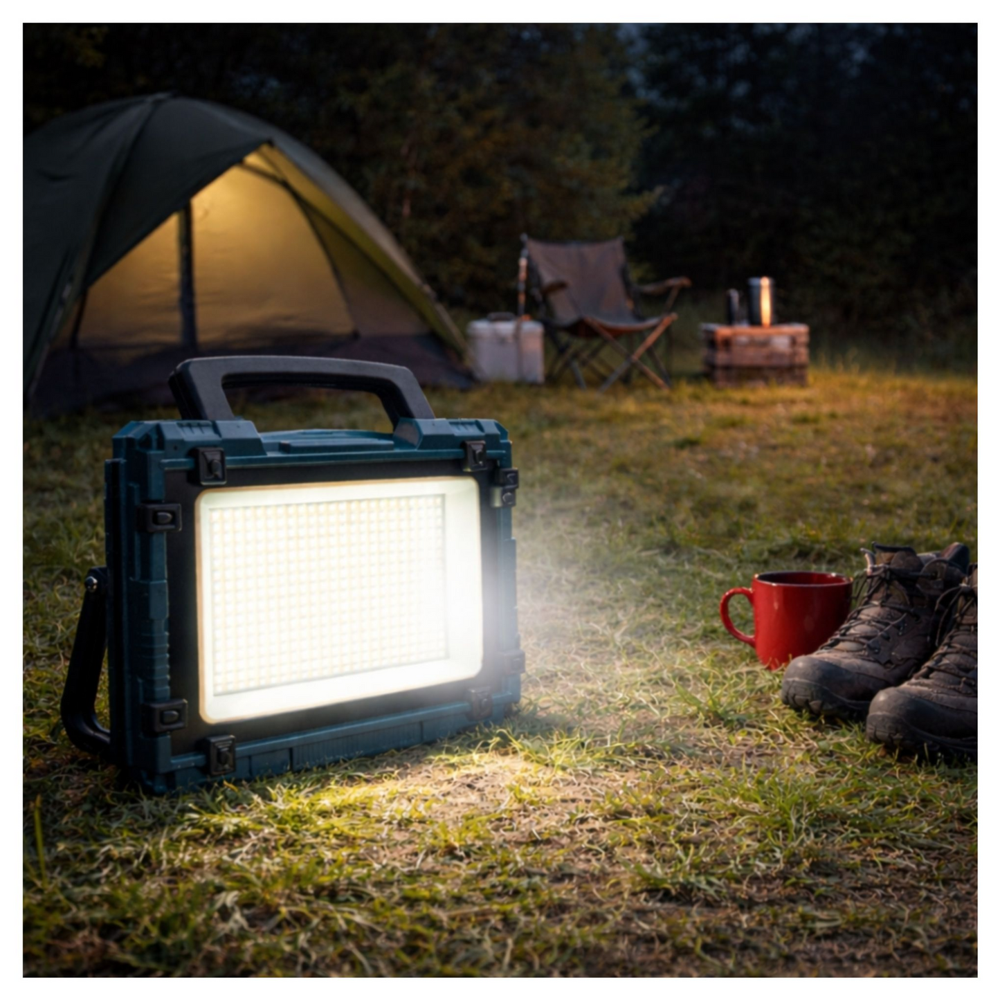 Deepking Emergency 200W Solar Light with 9000mAh Lithium Battery