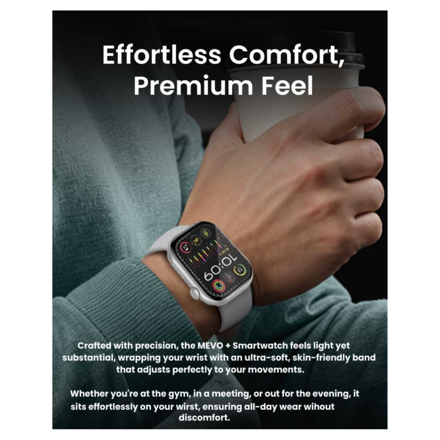 Moxedo Mevo Plus AI Smartwatch 2.01” – Gray