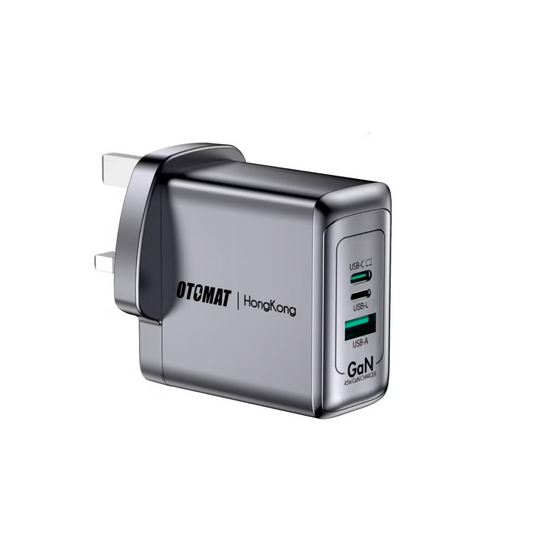 45W Gan 3 Ports Fast Charger-Otomat