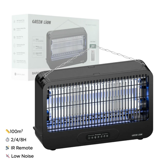Green Lion Barq Insect Killer 3500V High Voltage-100m² Coverage With Timer & Remote Control