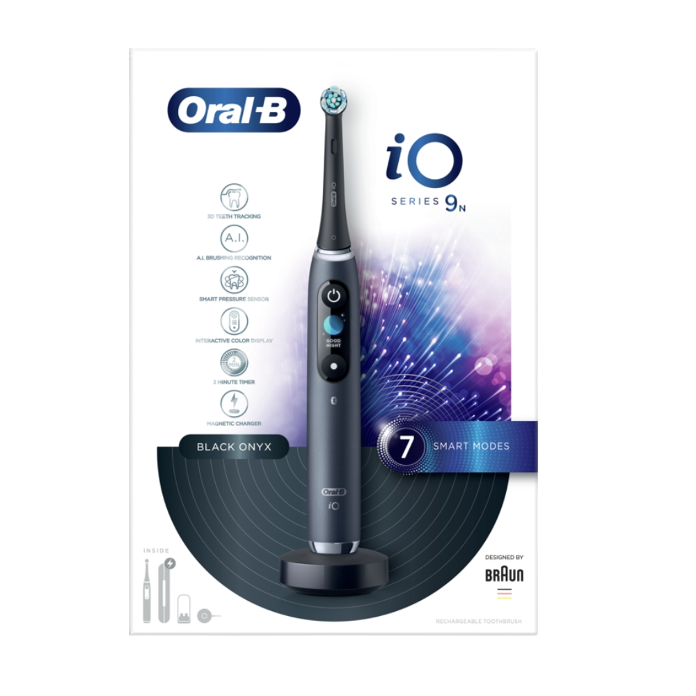 Oral-B iO Series 9N Electric Toothbrush with Charging Travel Case-Black Onyx