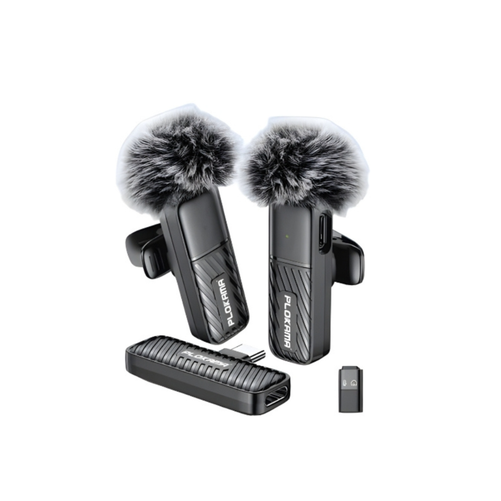 PLOKAMA VM20 Dual Wireless Clip-On Lavalier Microphone