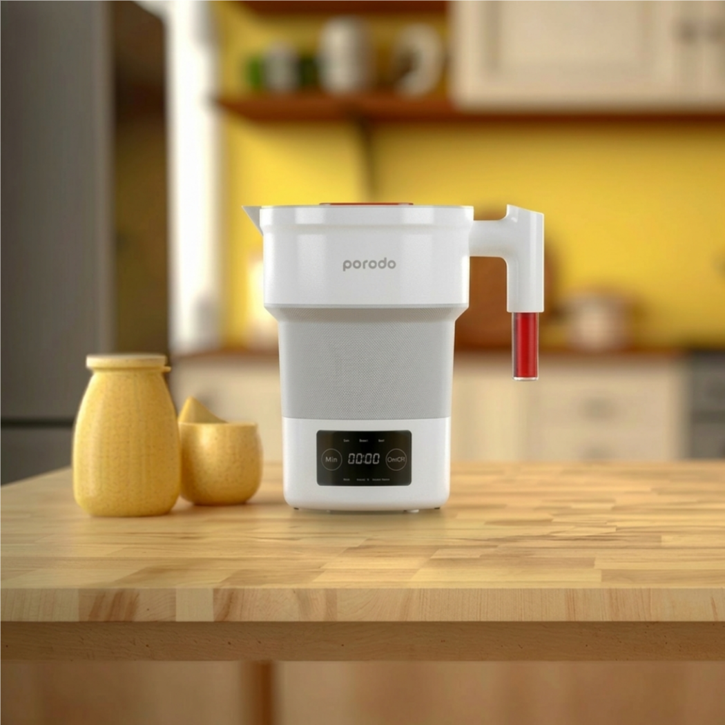 Porodo 600ml Foldable Electric Travel Kettle