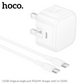 Hoco 20W USB-C Fast Charging Adapter with UK Plug