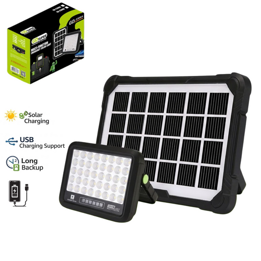 GD Super 300W Emergency LED Light with Solar Panel