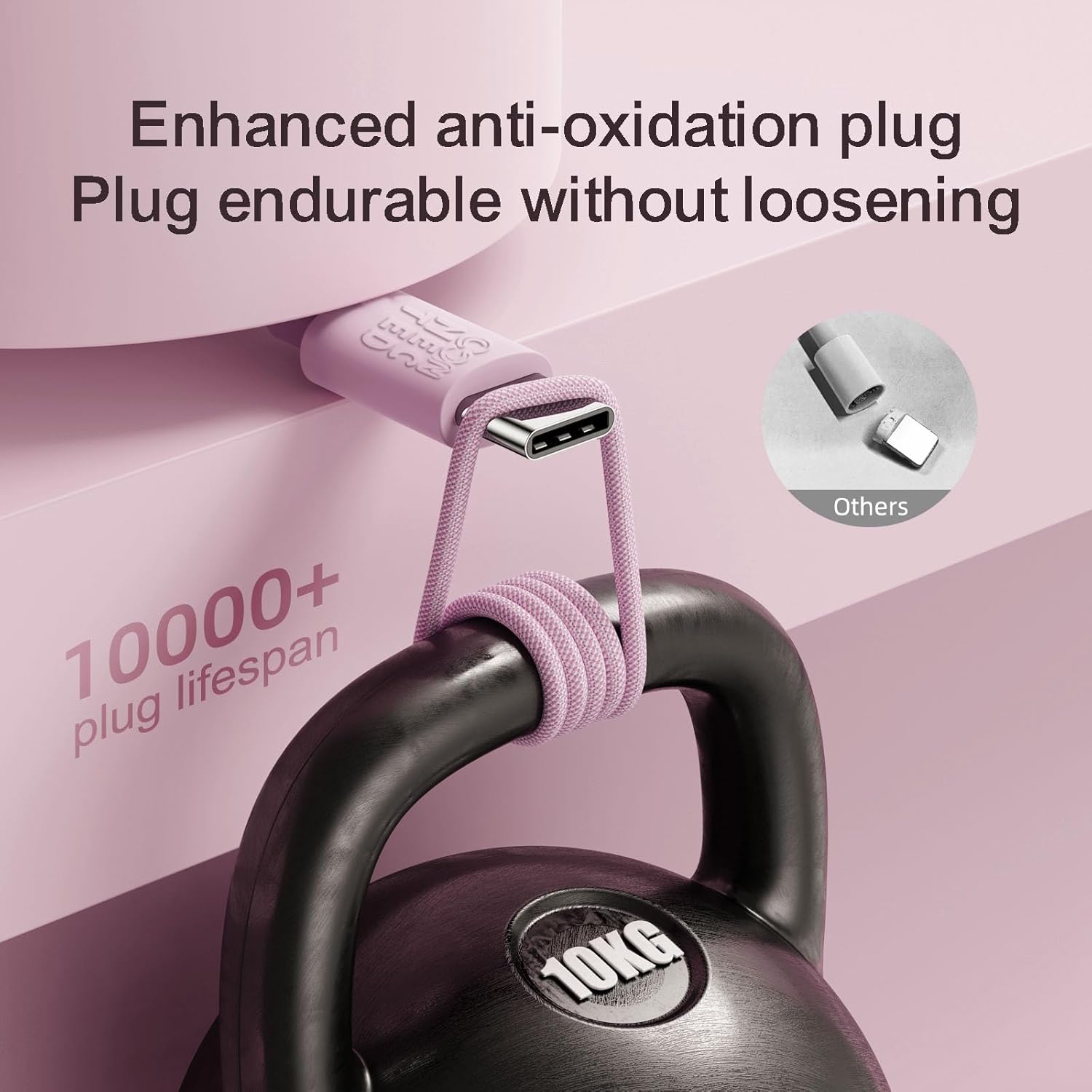 Braided Charging Cable Usb To Type-C 1.2M - connected Braided Charging Cable Usb To Type-C 1.2M - connected