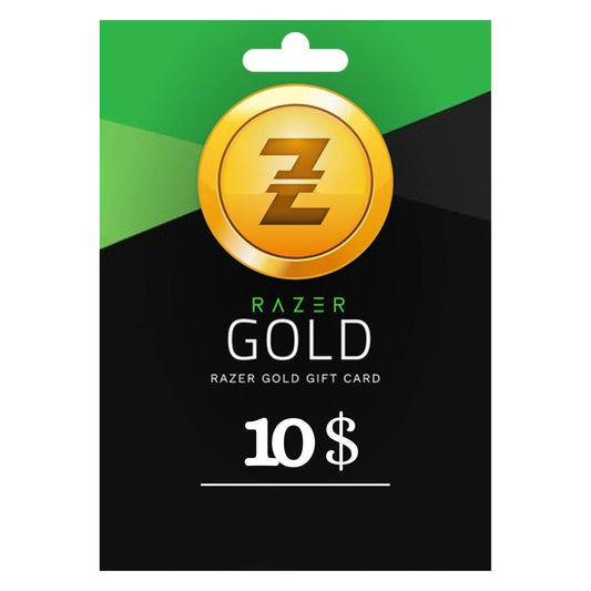 Razer Gold Digital Gift Card (USA)– 10 Usd