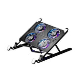 Foldable Laptop Stand with Cooling Fans(Silver Color)
