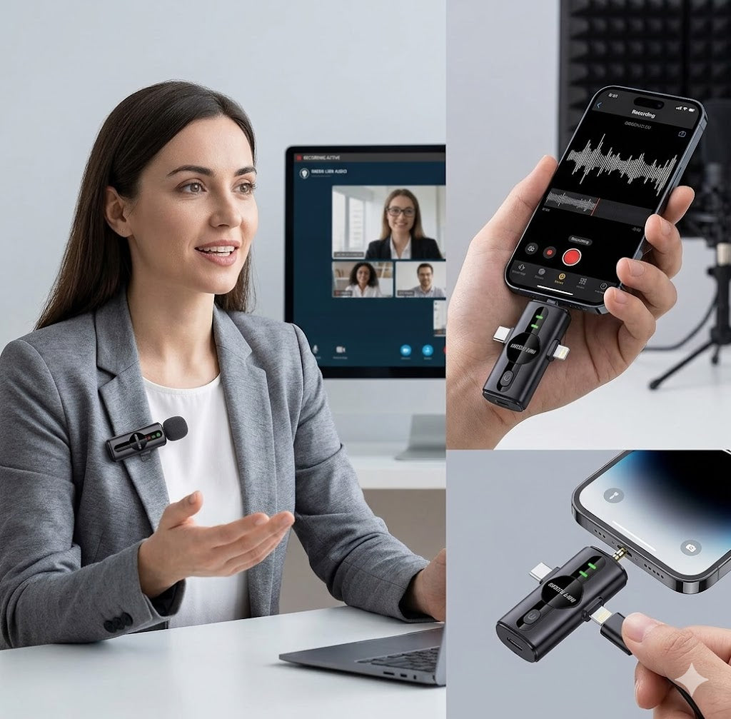 3 in 1 Noise Cancellation Microphone