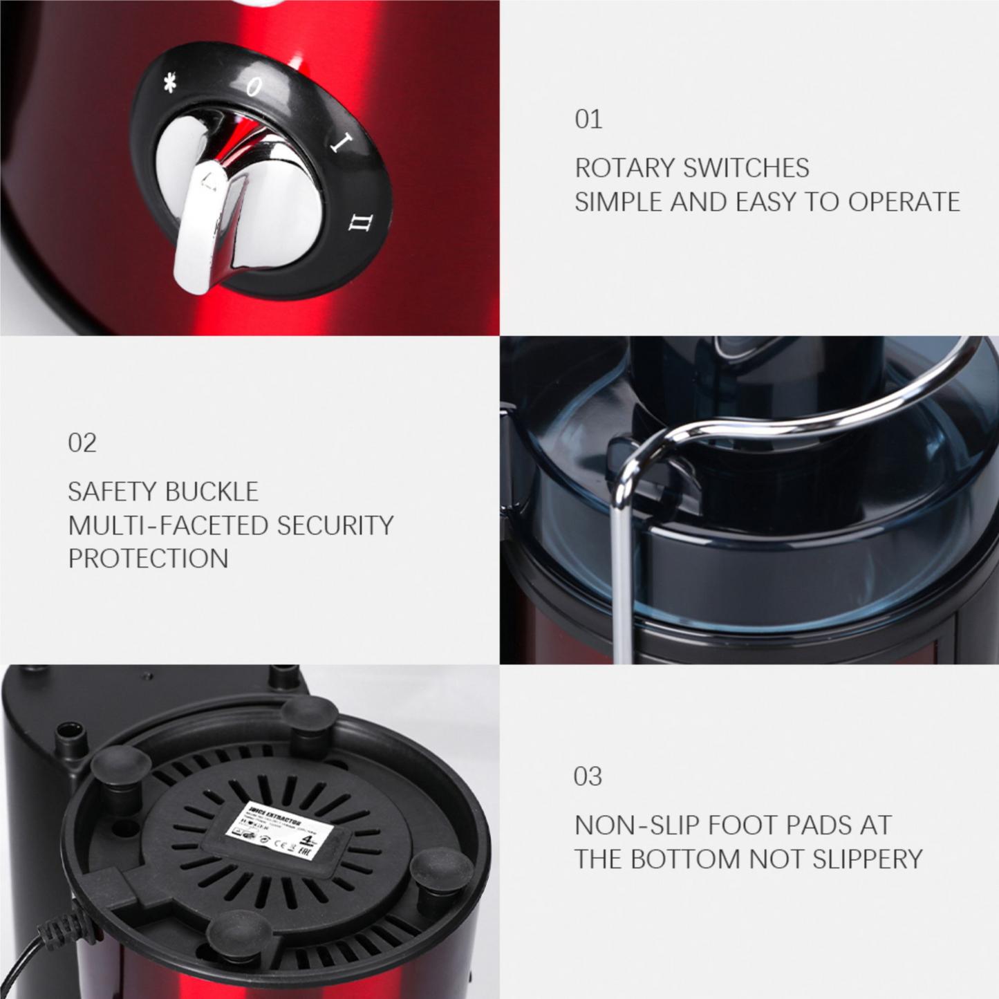 Raf Low-Noise Slow Masticating Juicer