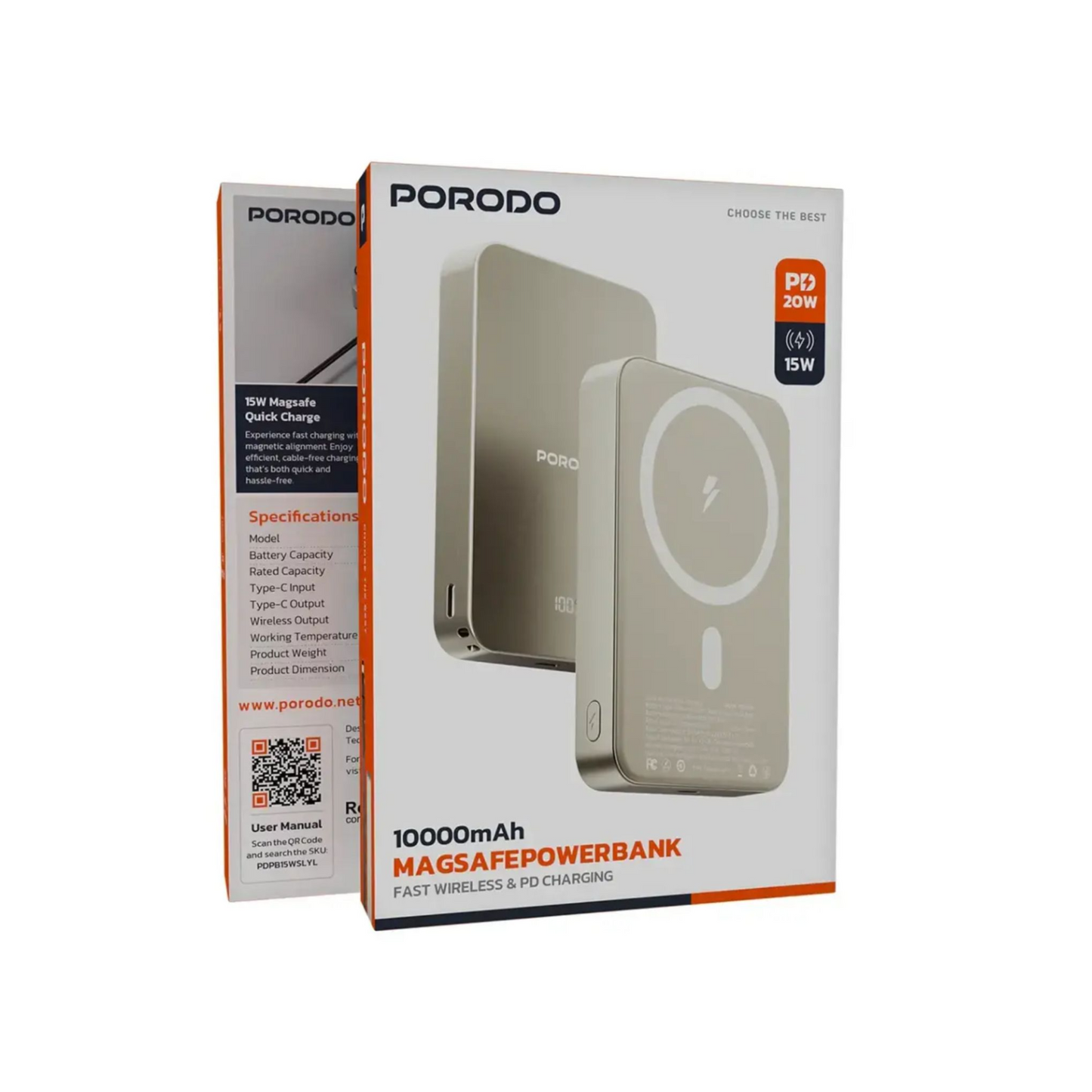Porodo Ravo 10000mAh MagSafe Power Bank