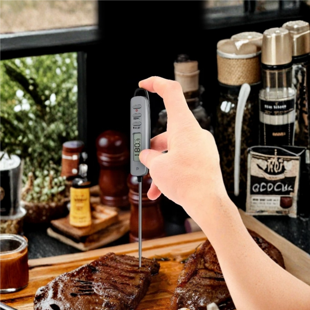 Porodo Digital Meat Thermometer with 180° Rotating Display