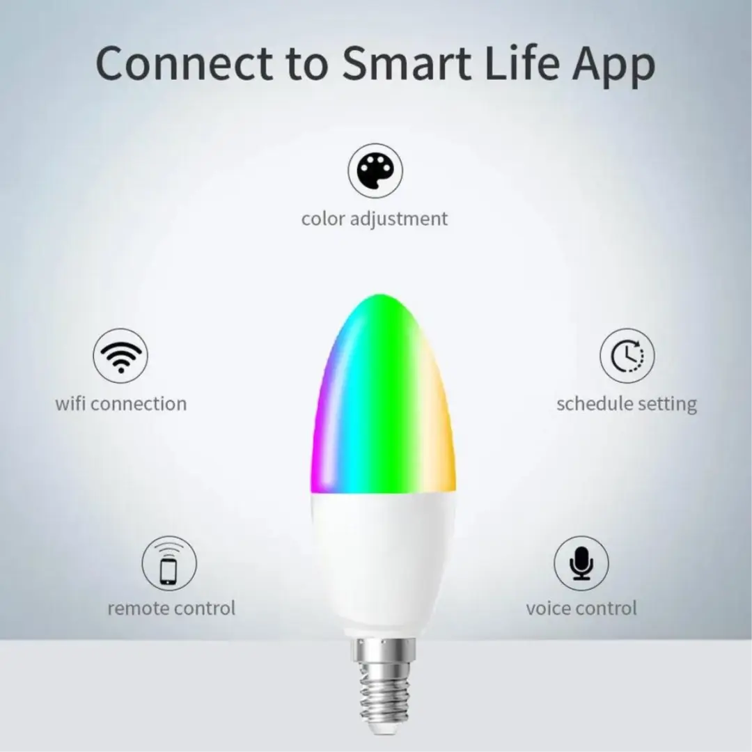 لمبة شمعة ذكية LED لمبة شمعة ذكية LED