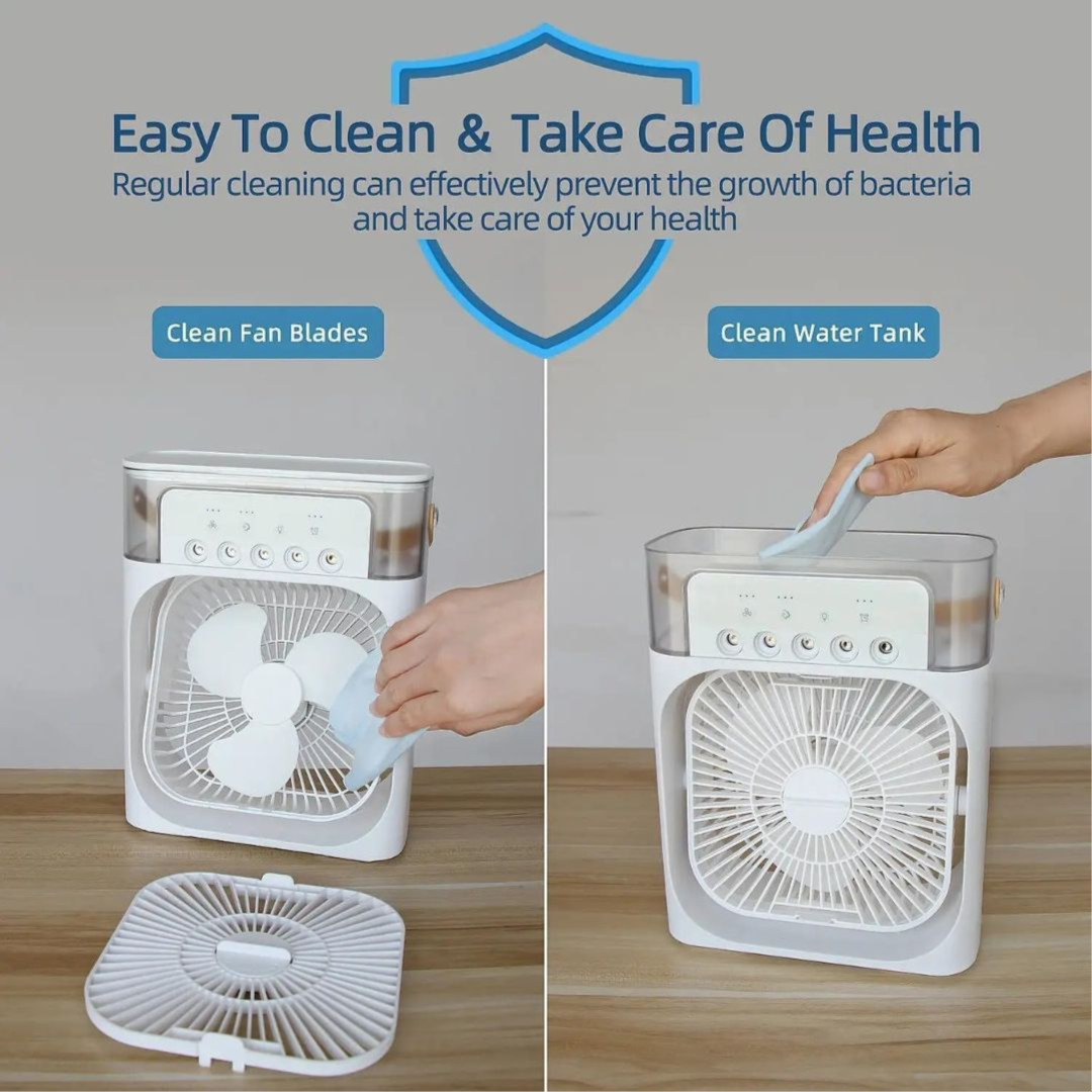 Portable Air Cooler Fan with Spray Mist