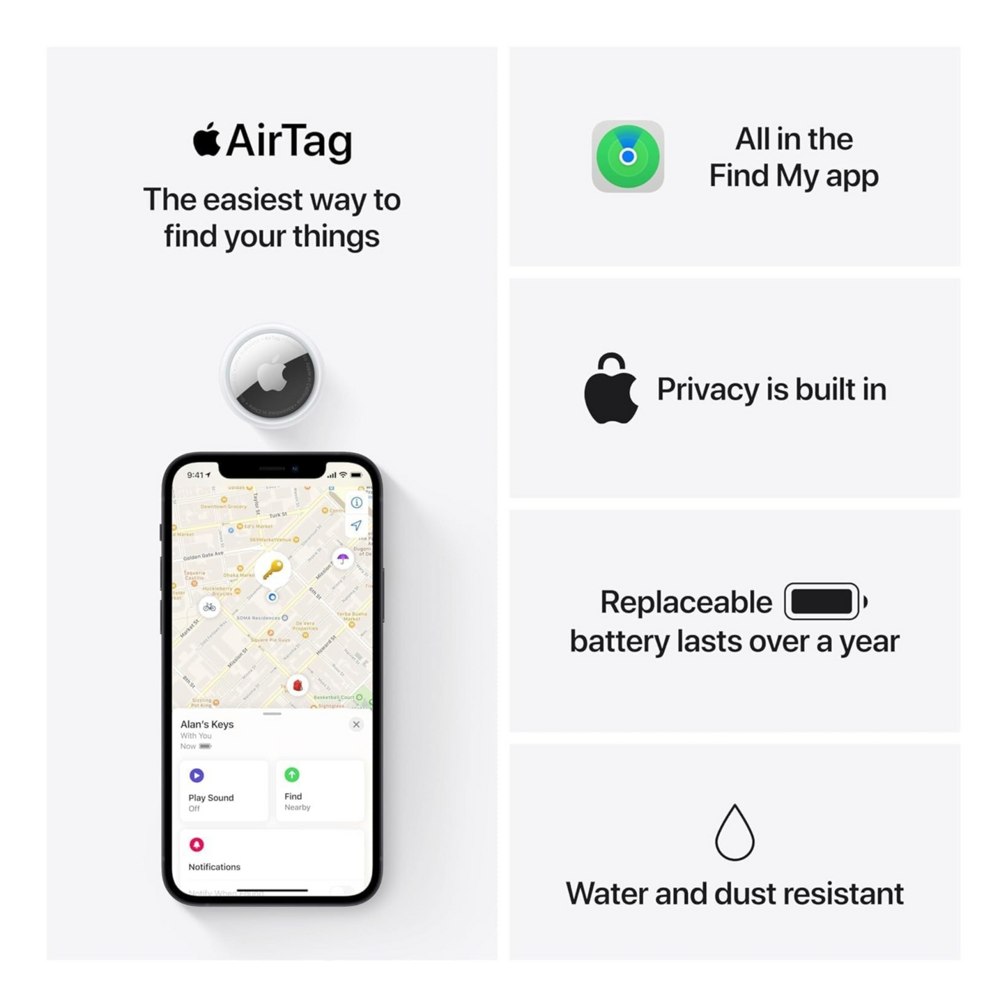 Apple Airtag 4 Pack-Smart items tracker