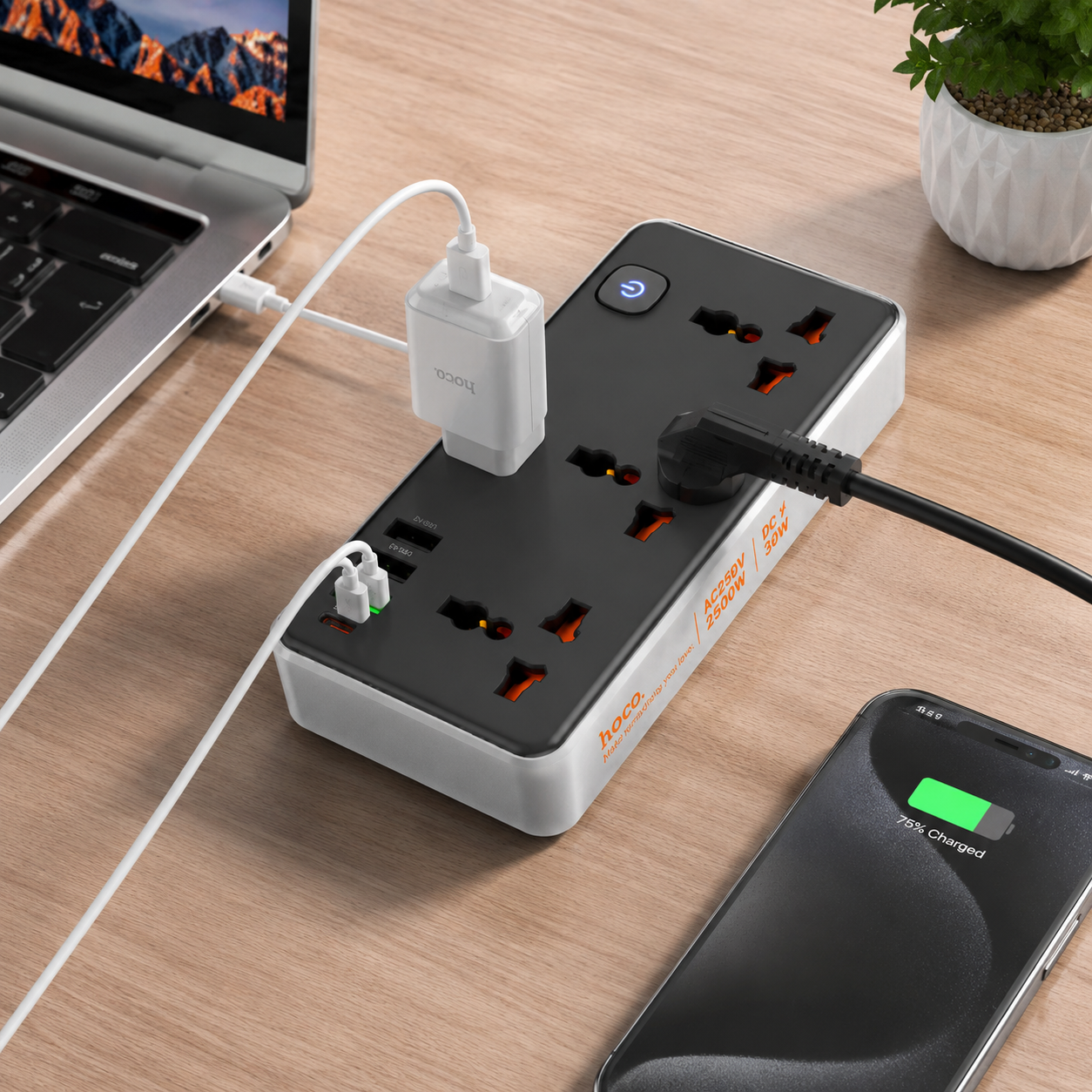 Hoco Multifunctional Safety Socket