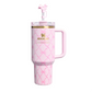Stanley Holiday Quencher H20 FlowState Tumbler 40oz-Baby Bow Pink