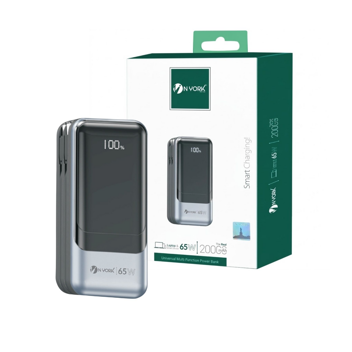 N York 65W 20000mAh Universal Power Bank for Laptop & Smart Device