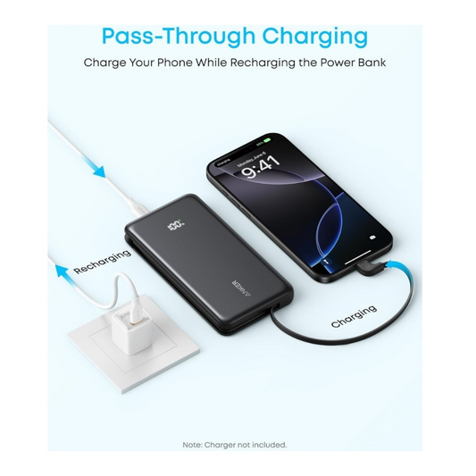 باور بانك Anker Zolo بسعة 10000mAh وشحن سريع 22.5 واط