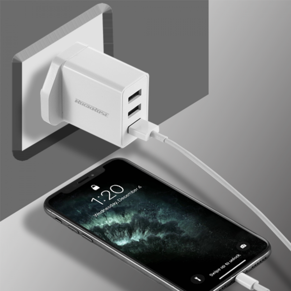Charger Triple-Port - RockRose Charger Triple-Port - RockRose