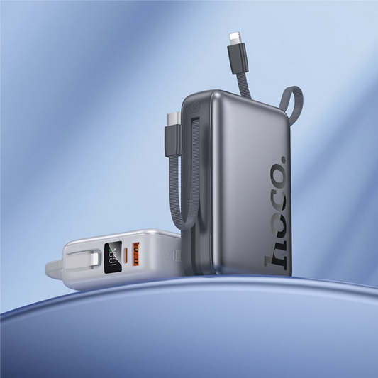 Hoco 20000 mAh Powerbank with attach Cable-Q39
