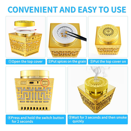 2 in 1 Electric Bakhoor Burner and Quran Speaker