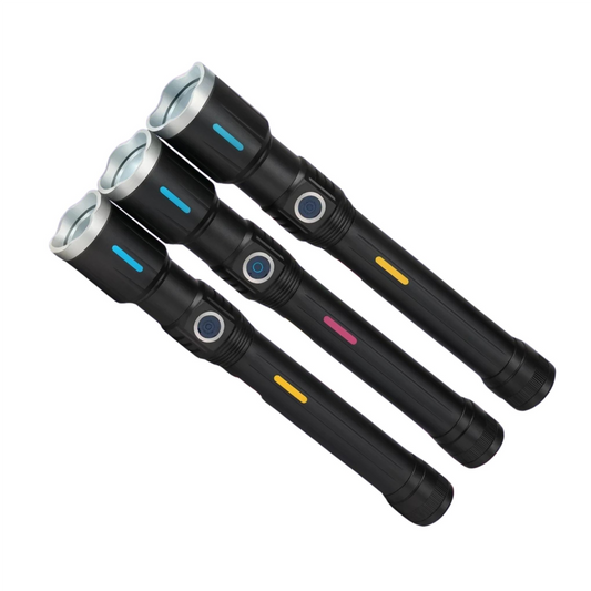 3 in 1 Long Range LED Rechargeable Flashlight