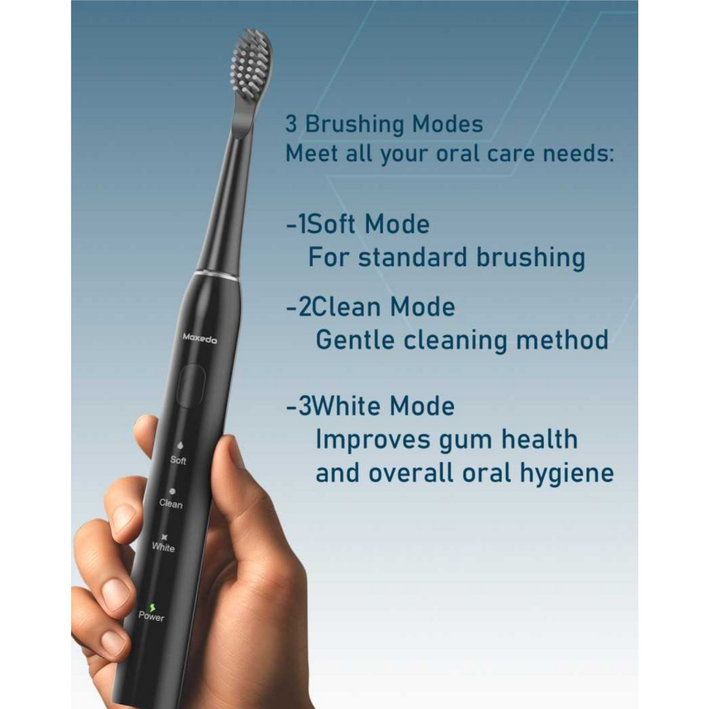 فرشاة أسنان كهربائية قابلة لإعادة الشحن موكسيدو أورافيبي