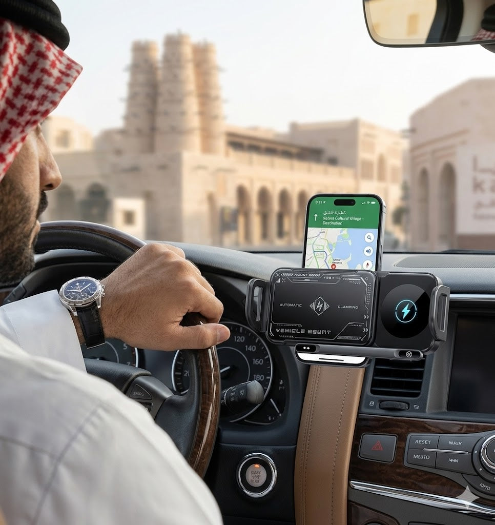 Smart automatic holder for phones and tablets