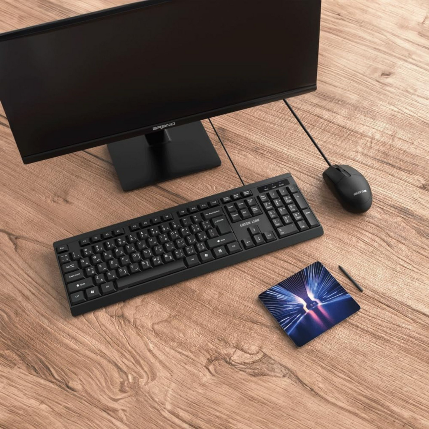 Green Lion GKM-100 Wired Keyboard & Mouse Combo